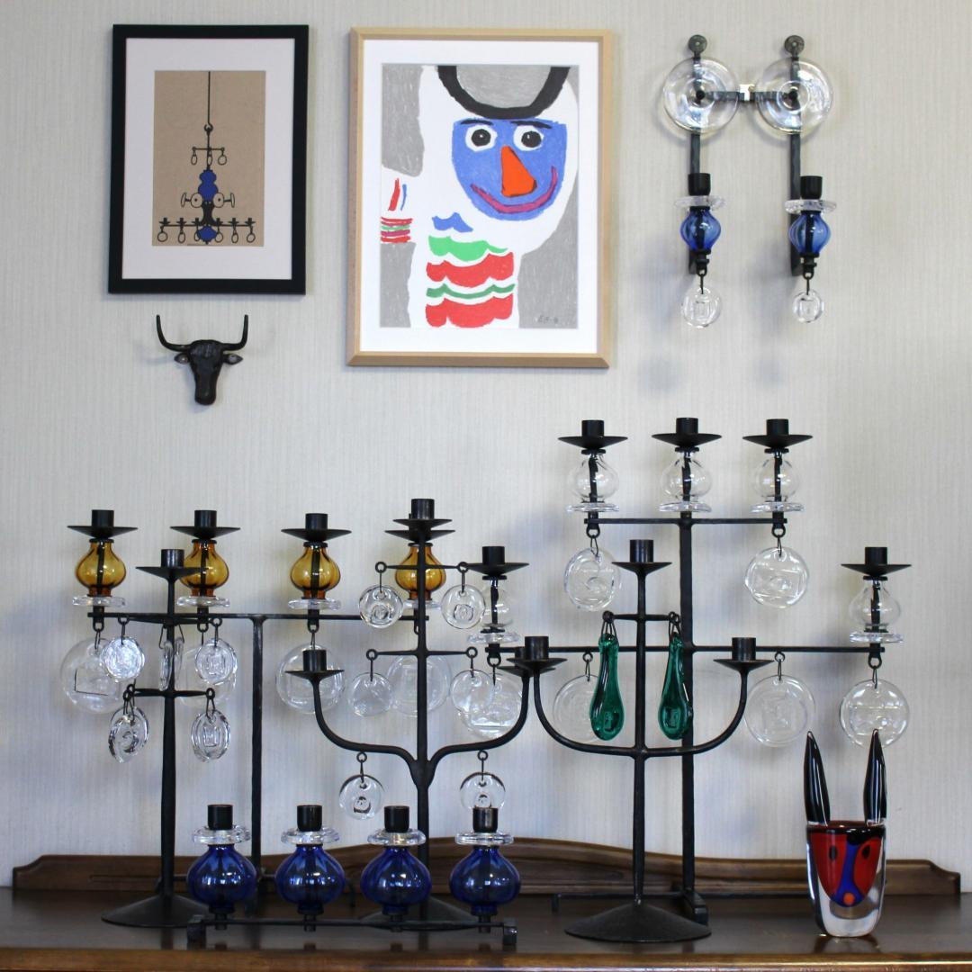 エリックホグラン　Erik Hoglund　キャンドルスタンド 02　北欧ガラス