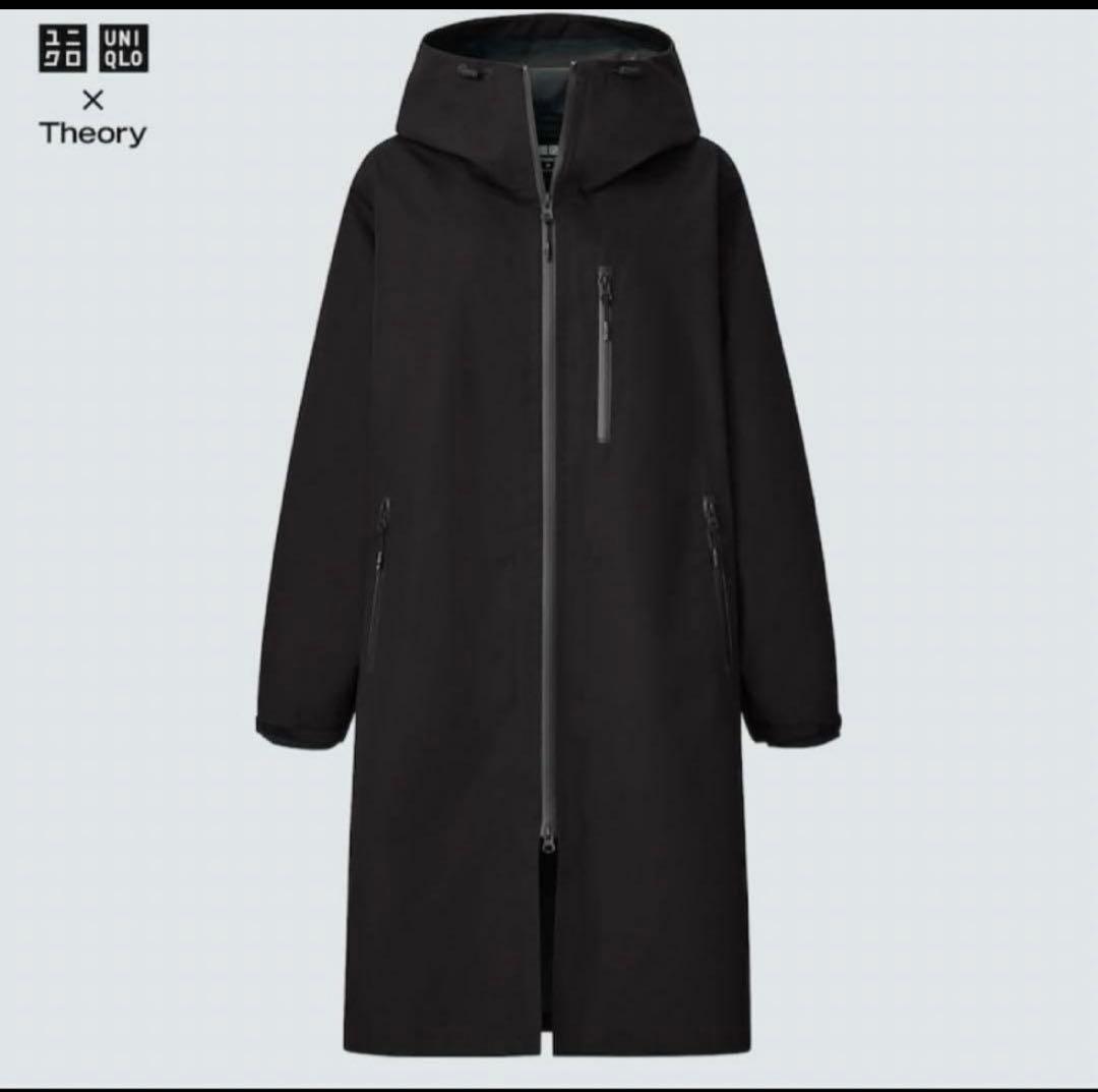 美品 UNIQLO ユニクロ Theory セオリー ブロックテックコート M