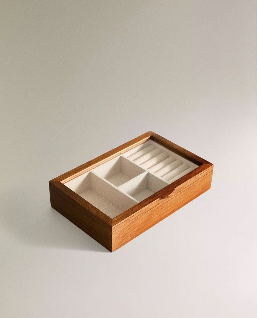 新品　ZARA  ウッド ジュエリーボックス