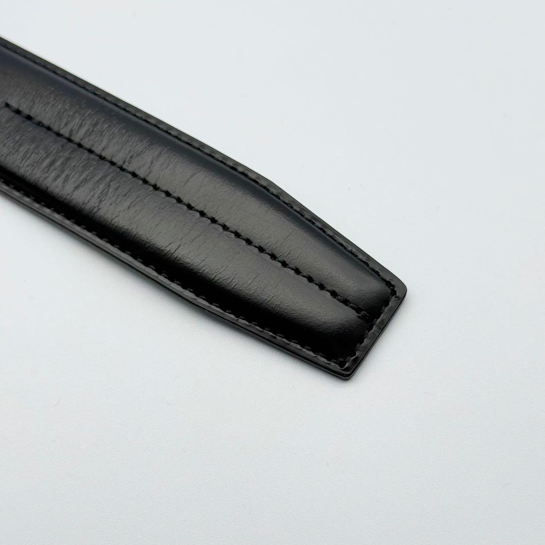 ✨美品✨バーバリーブラックレーベル ベルト 本革 シルバー金具 紳士 ビジネス