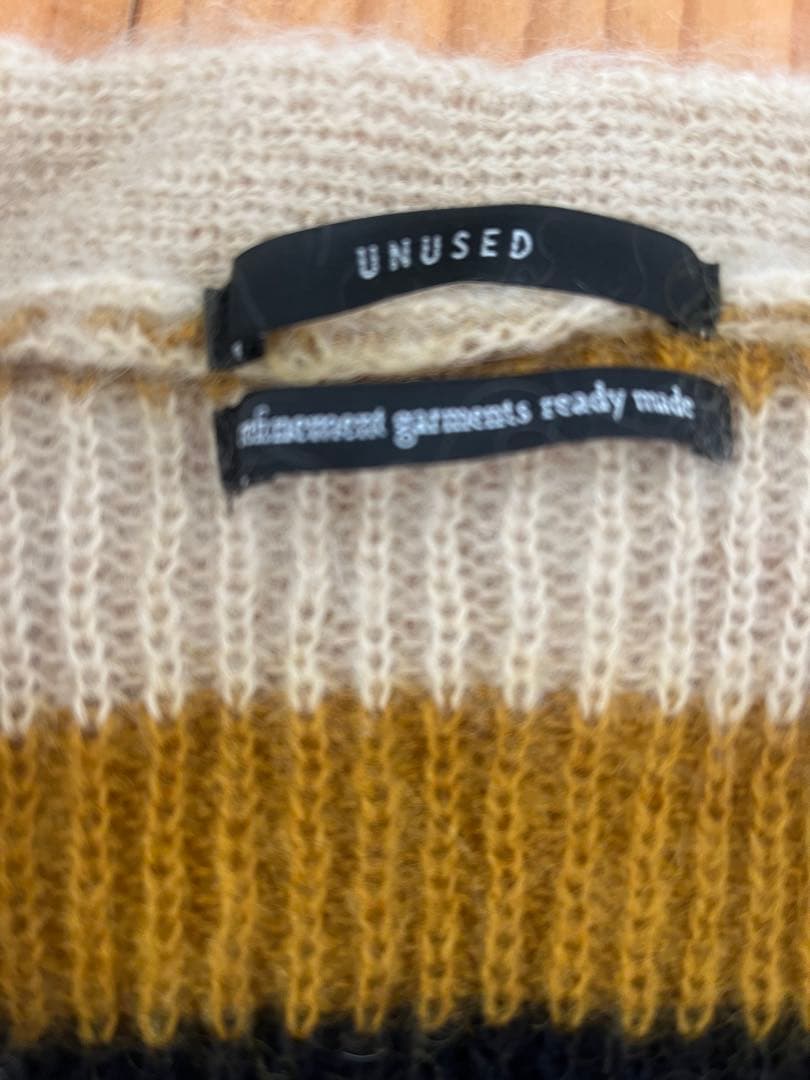 unused モヘアカーディガン