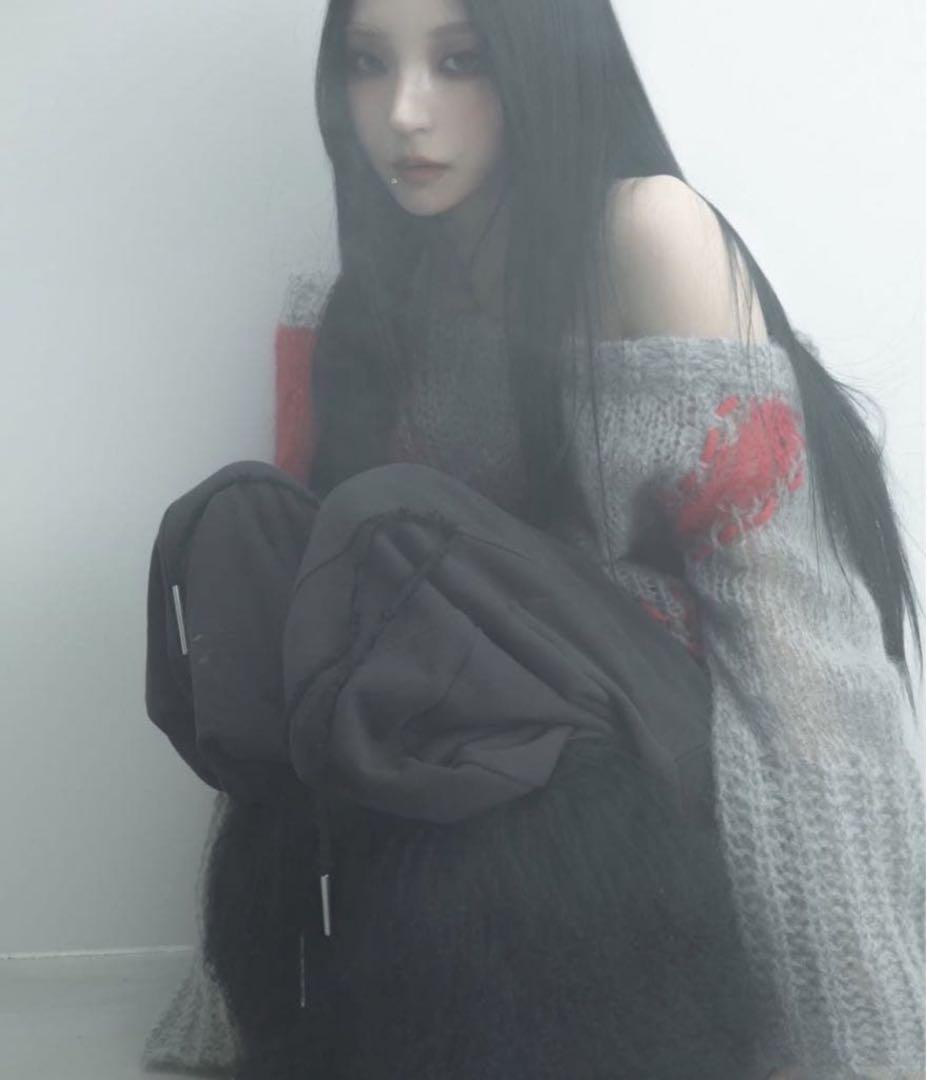 トップス theredthread S big symbol knit