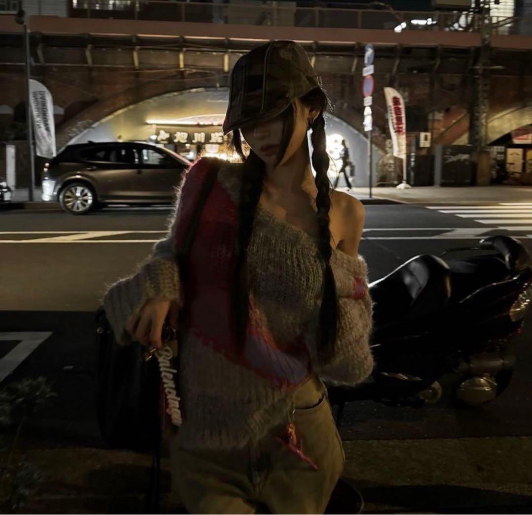 トップス theredthread S big symbol knit