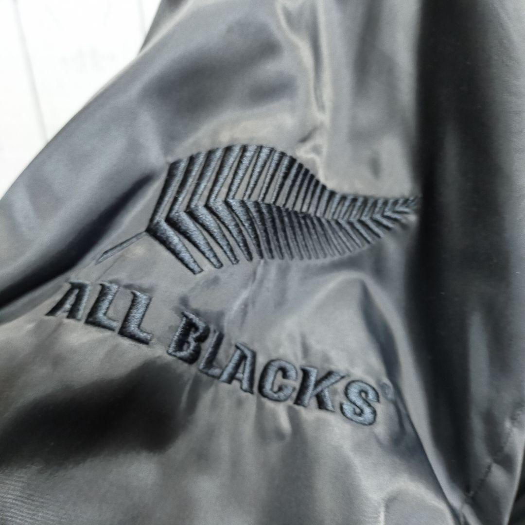 【adidas × ALL BLACKS】 中綿スカジャン　刺繍　サテン　146