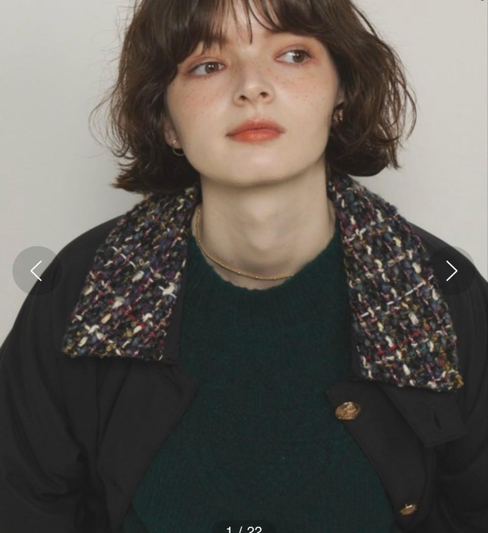 中綿ツイードジャケット