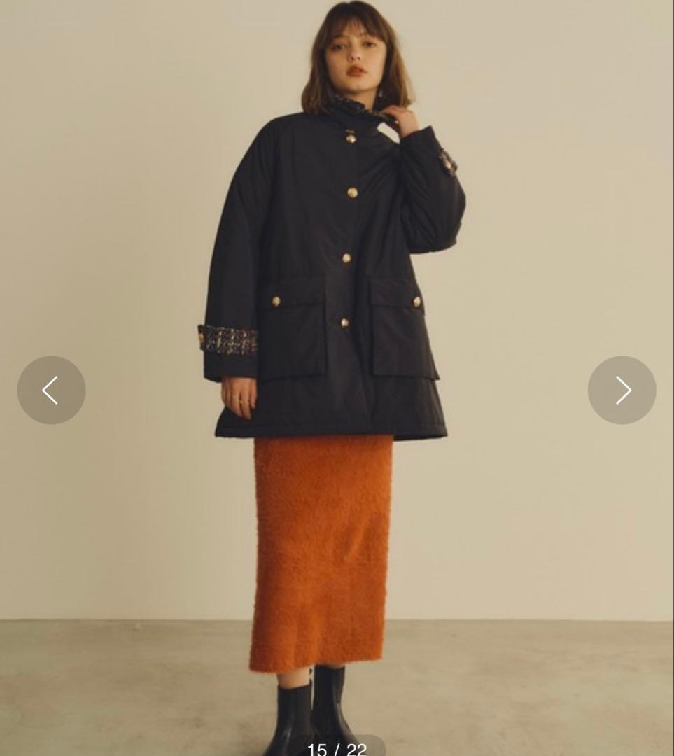 中綿ツイードジャケット