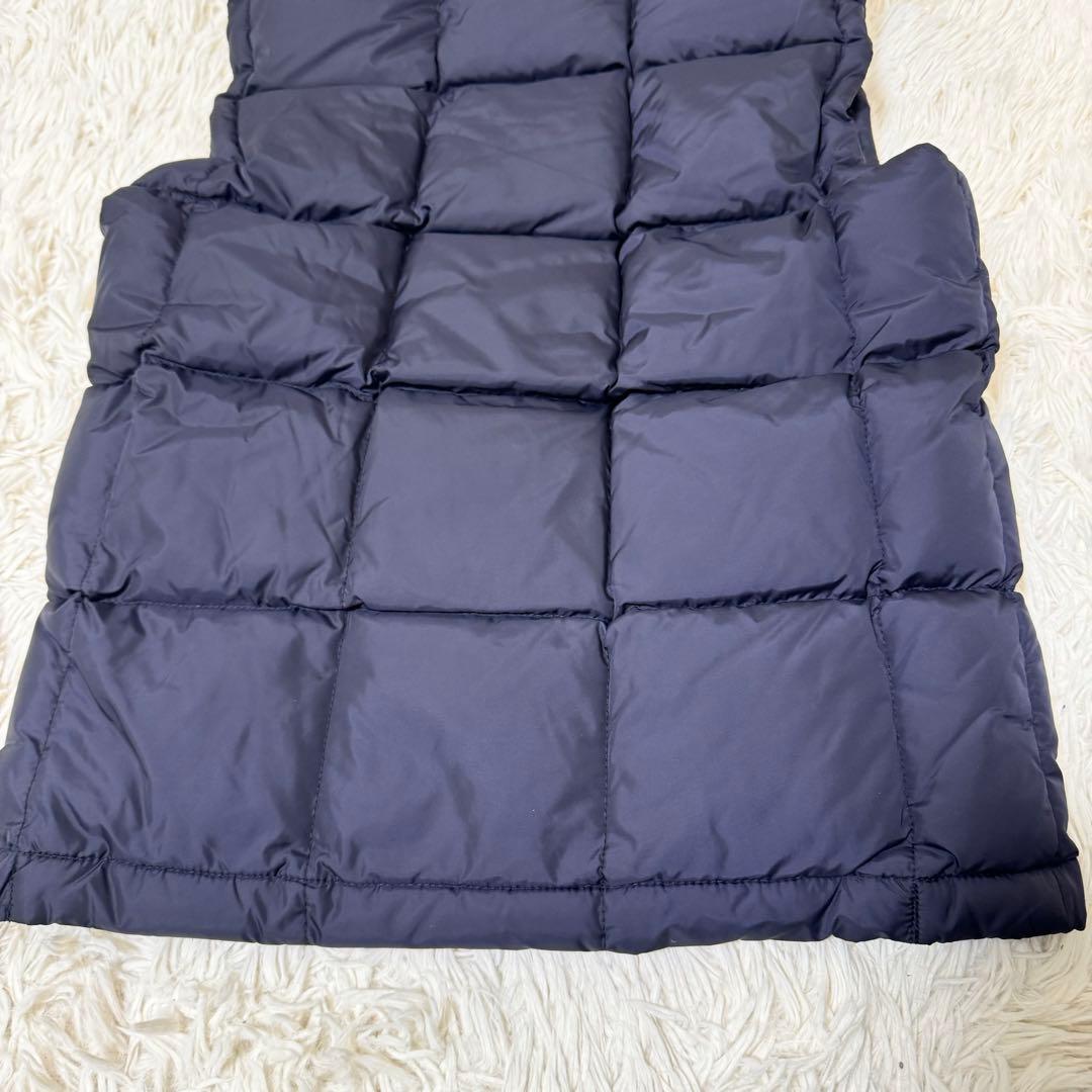 MONCLER ダウンベスト　ネイビー　サイズ0 フードあり