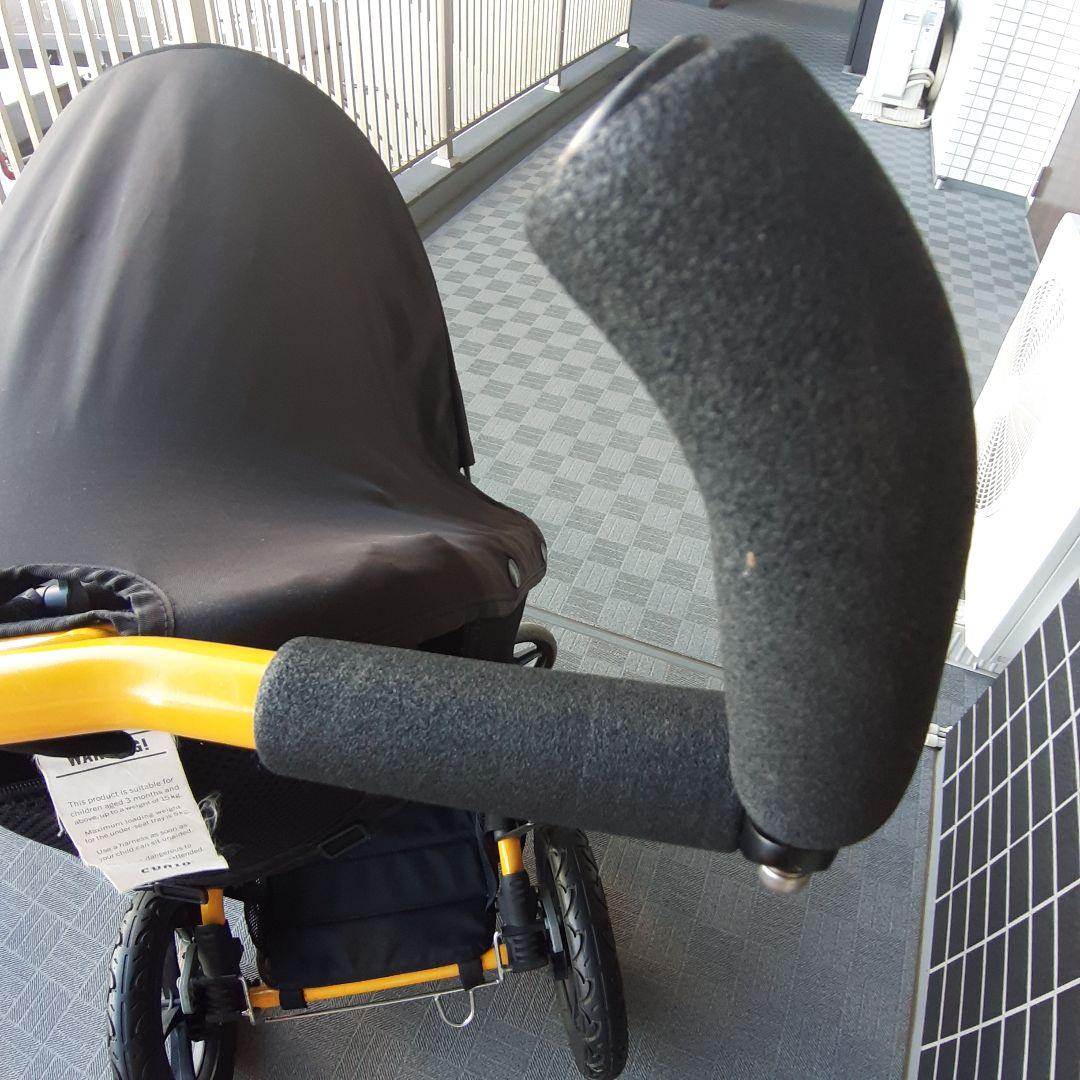 キュリオ ベビーカー ストローラーA ブラック×イエロー 日本製