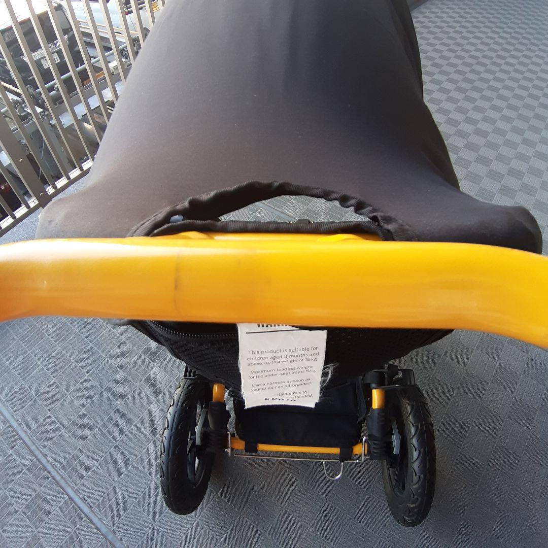 キュリオ ベビーカー ストローラーA ブラック×イエロー 日本製