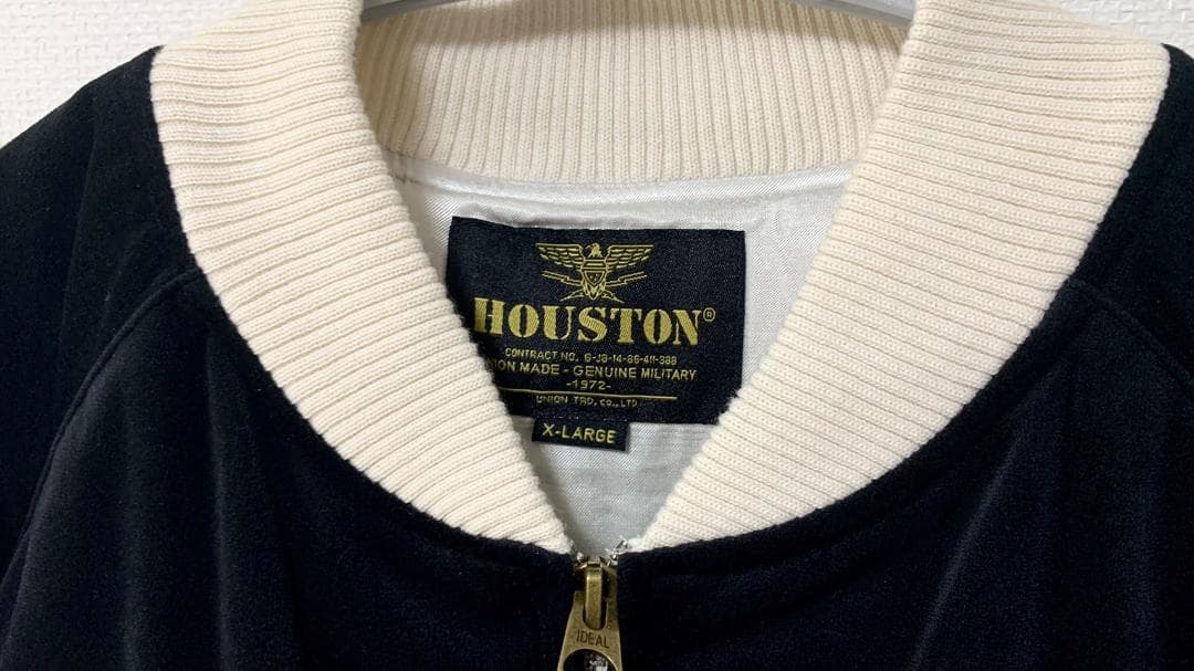 【未使用】 HOUSTON スカジャン 別珍スカジャン ALASKA アラスカ