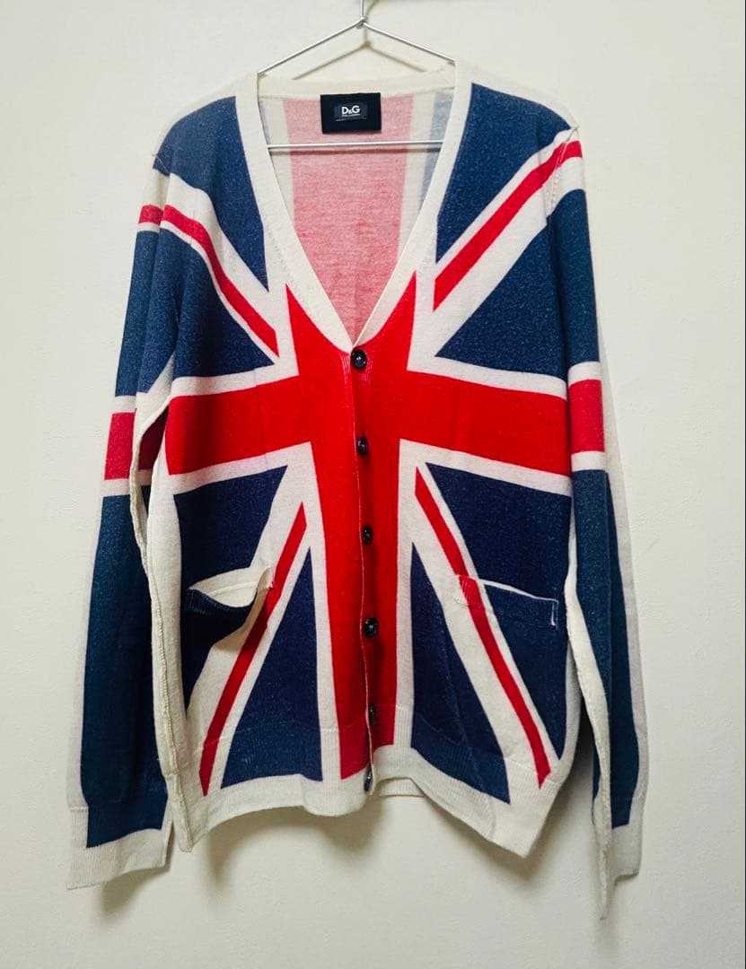今日までの価格★D&G ユニオンジャック カーディガン　Mサイズ