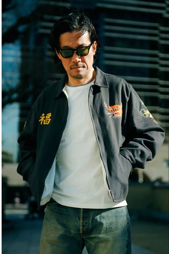 戦*翼様 現行¥82800 リアルマッコイズ　ベトジャン　スーベニアジャケット