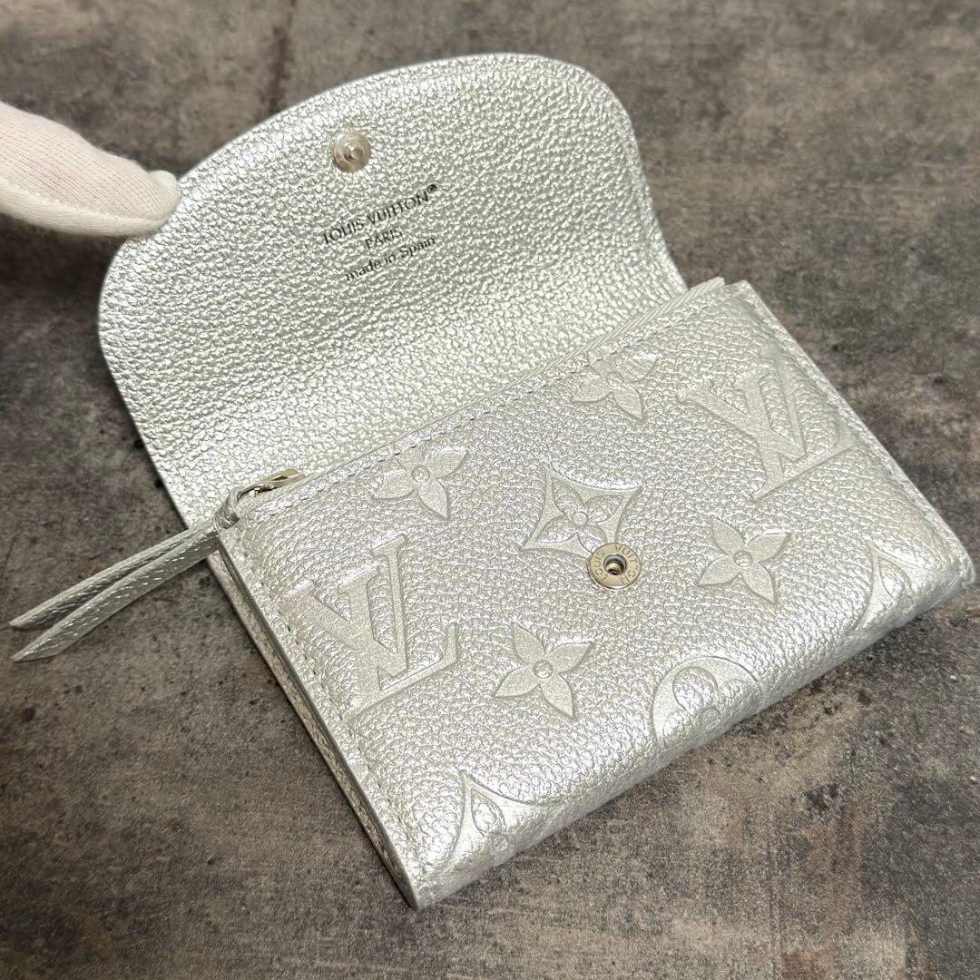 完売品 25AW 新品⭐️ルイヴィトン アンプラント ポルトモネ ロザリ シルバー