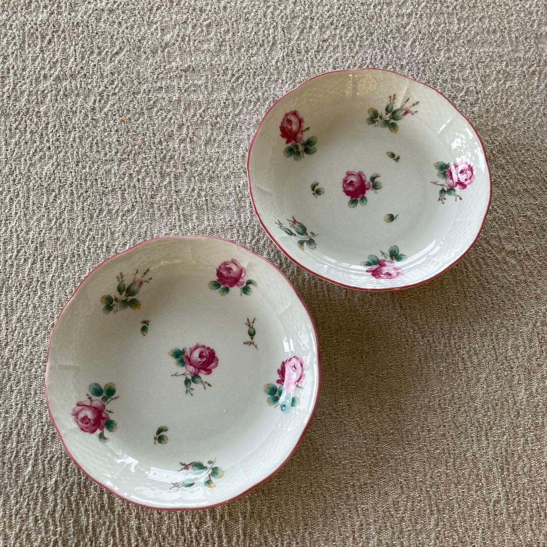 アンティックローズ Amalfi ディッシュラウンドS　ペア