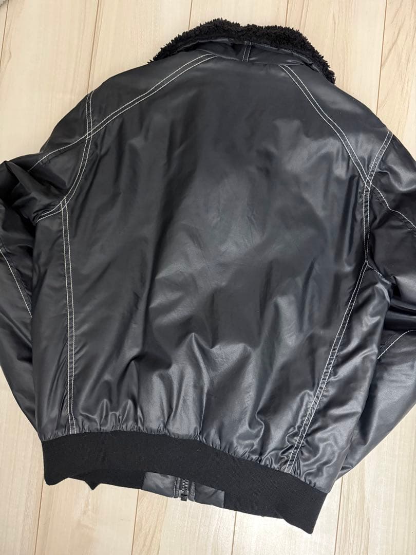 Maison Martin Margielaブラックボアブルゾン 50