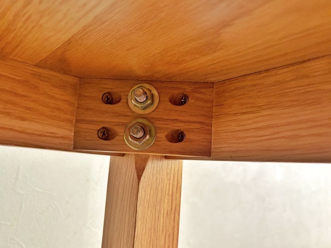 ダイニングテーブル180cm 無印良品 廃版 オーク材 無垢 オイル塗装