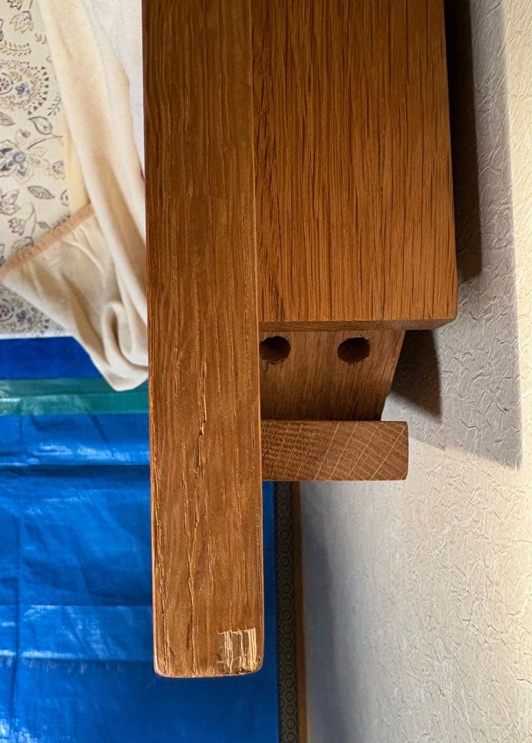 ダイニングテーブル180cm 無印良品 廃版 オーク材 無垢 オイル塗装