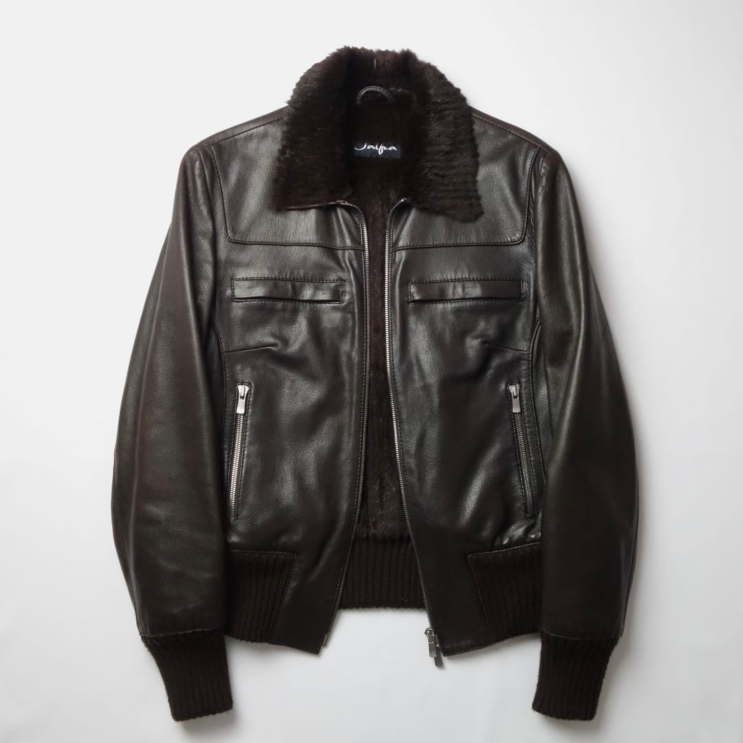 ジャケット・アウター salfra Fur Real Leather Bomber Jacket