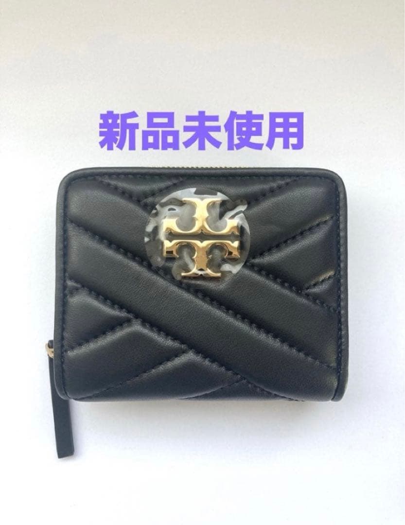 【新品未使用】Tory Burch ブラック 二つ折り財布