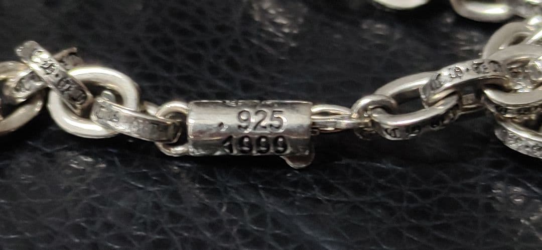 シルバー925　ペーパーチェーンネックレス　Silver925