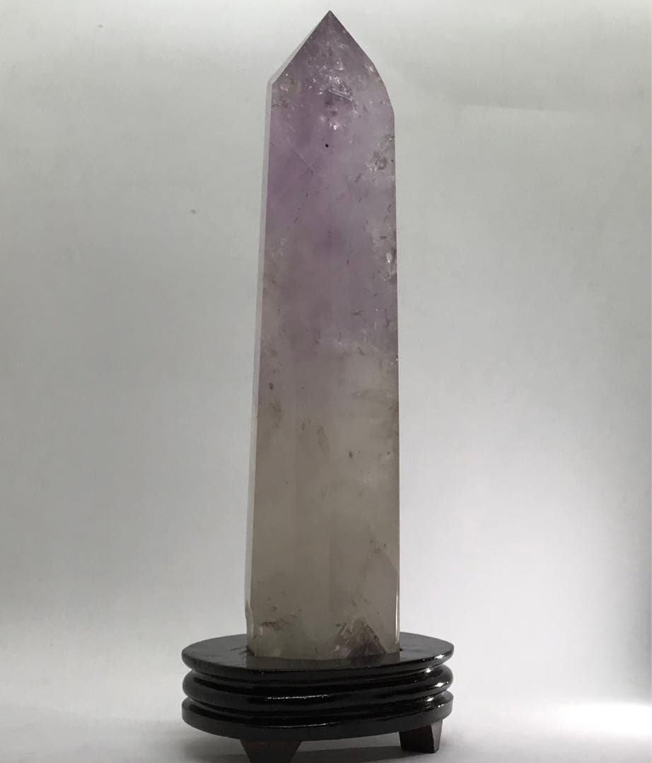 ★アメジスト★大きなポイント★六角柱虹入り★天然石★原石★1.26kg★タワー★