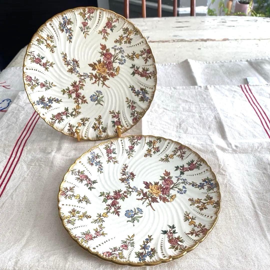 Sarreguemines　ルイ15世　プレート　フランスアンティーク【A】