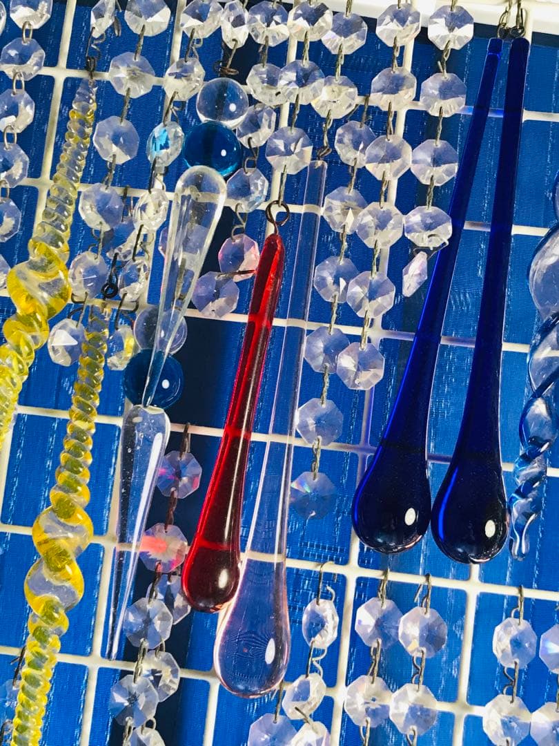 巴里の拭きガラス　フック付き50本余り　1920年代