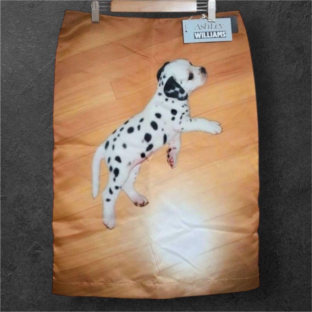 【新品】 アシュリーウィリアムズ ダルメシアン 個性的 タイトスカート