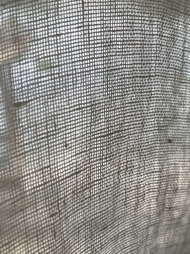 ナツソビク 自然素材　麻100％　カーテン　高級オーダーメイド　大小2枚セット