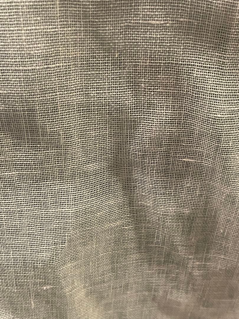 ナツソビク 自然素材　麻100％　カーテン　高級オーダーメイド　大小2枚セット