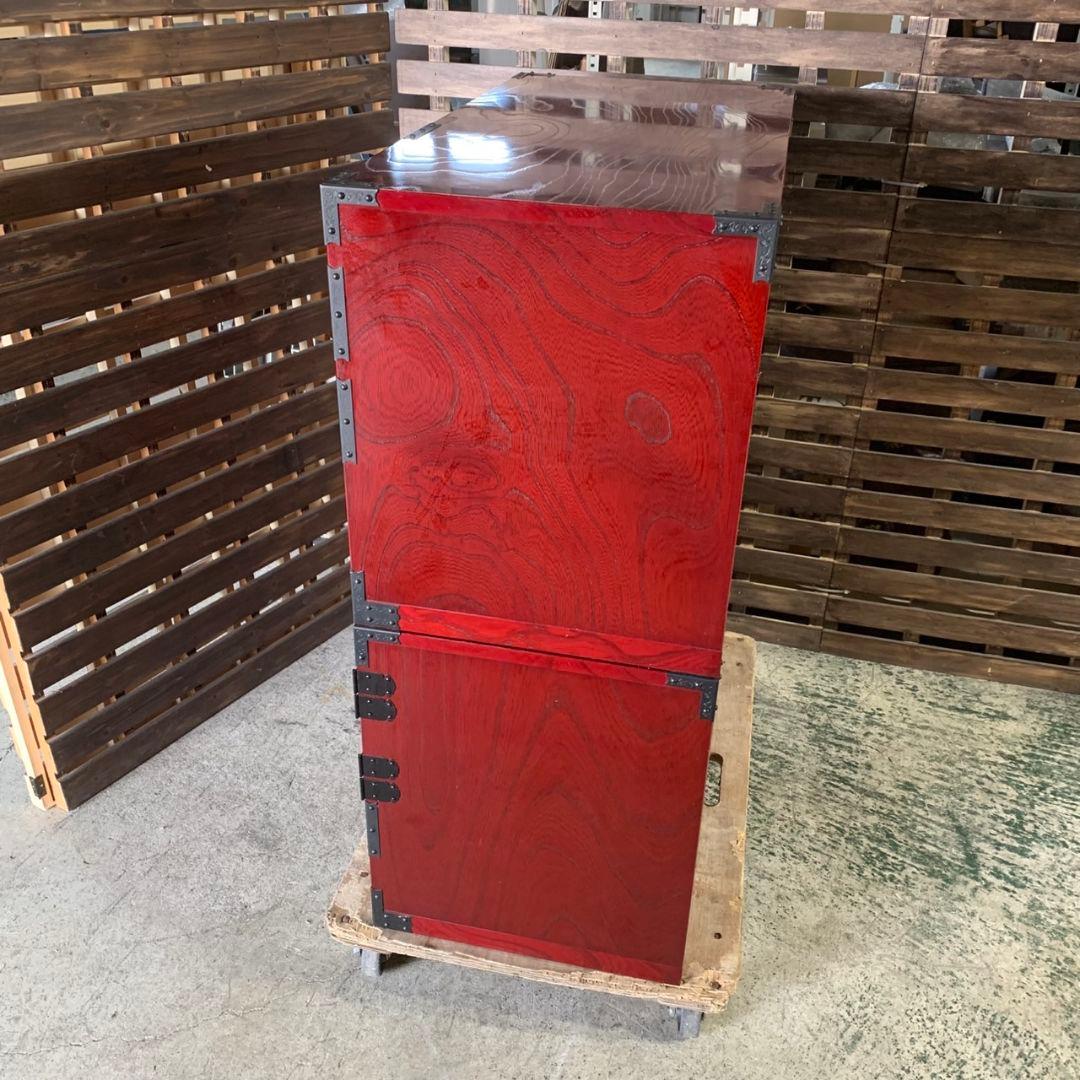 J412\" 青木産業 くれない W 870 昭和レトロ 和箪笥