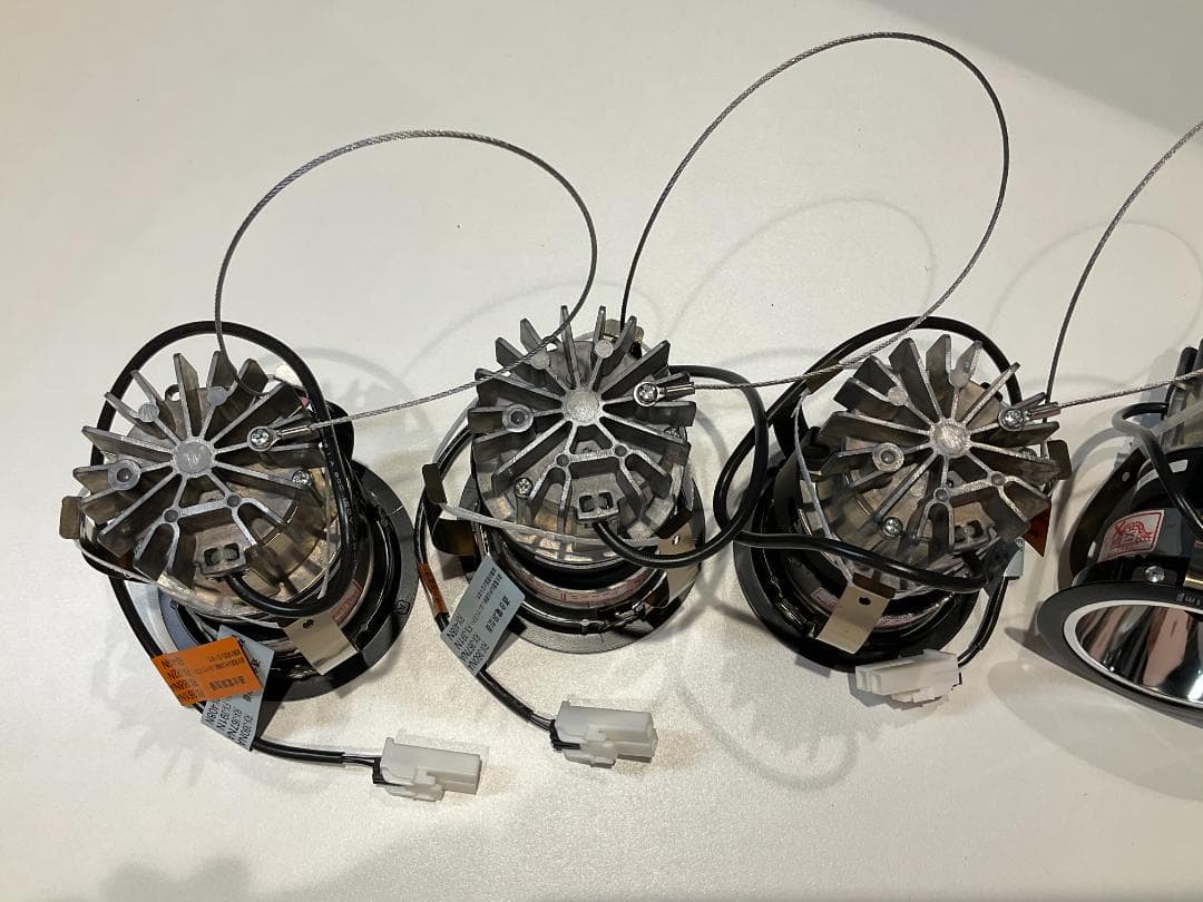 遠藤照明「ERD7836BA」　ユニバーサルダウンライト黒　電球色　9個セット