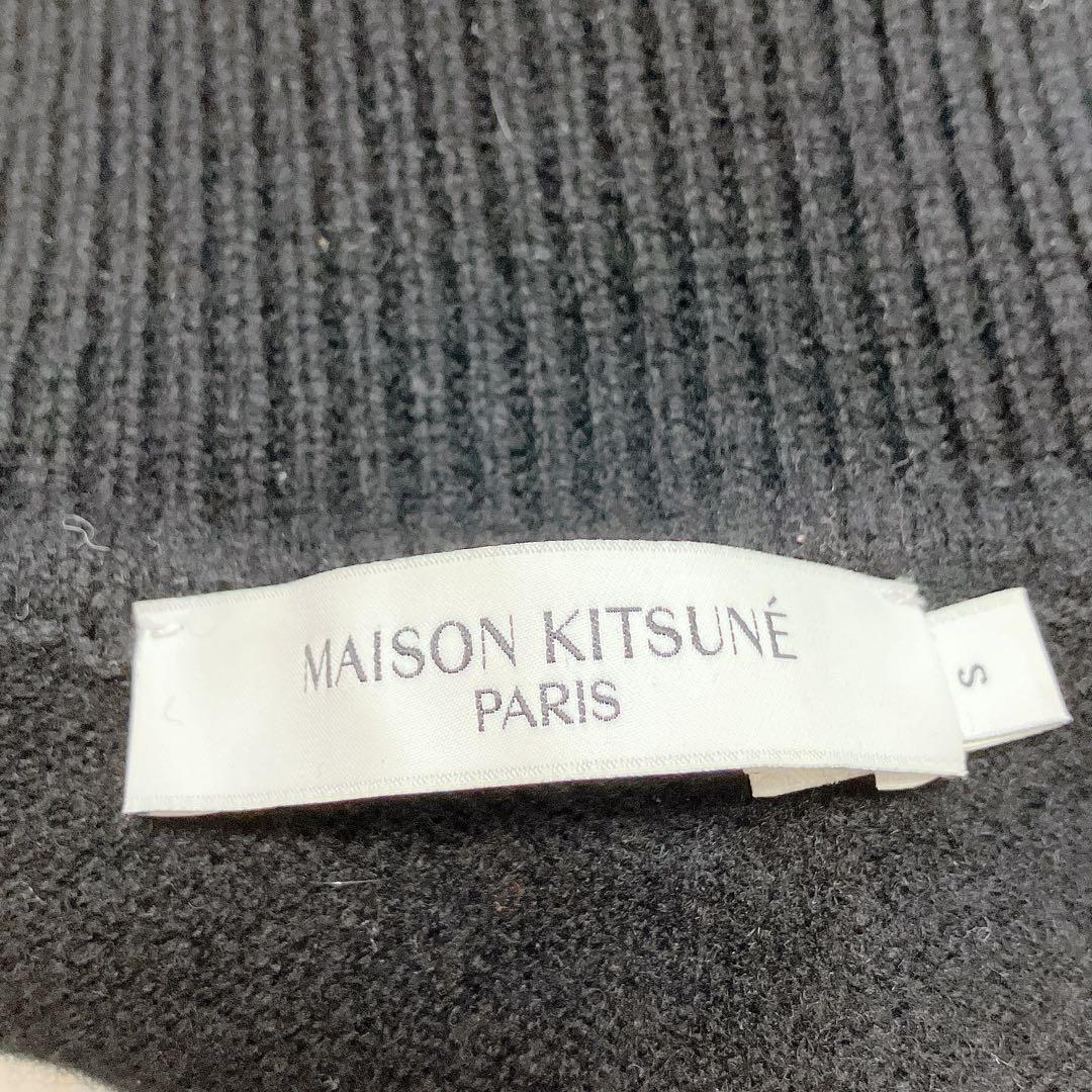 メゾンキツネ 22FW ベイビーフォックス パッチ レディース ニット ブラック