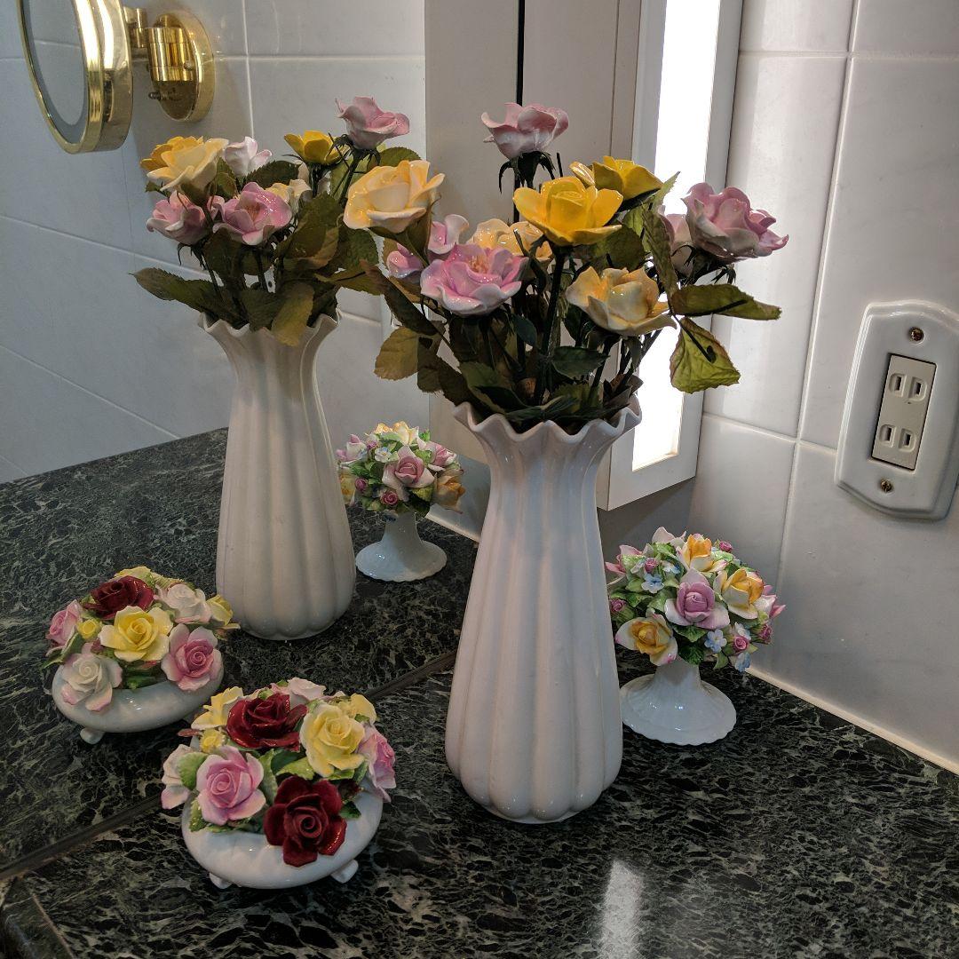 英国製陶花バラ　 STRATFORD 8本＋ロイヤルダルトン2本