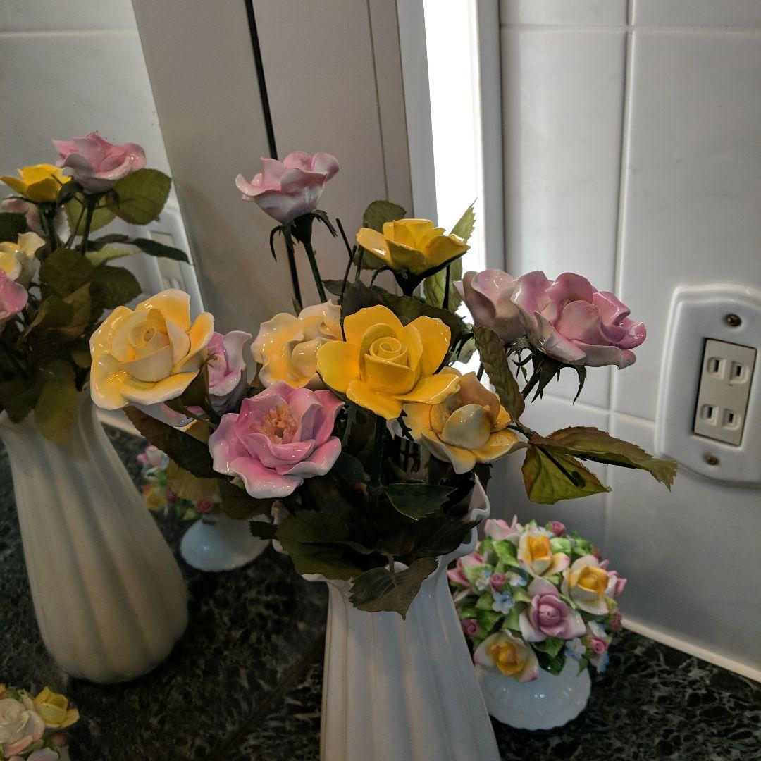 英国製陶花バラ　 STRATFORD 8本＋ロイヤルダルトン2本