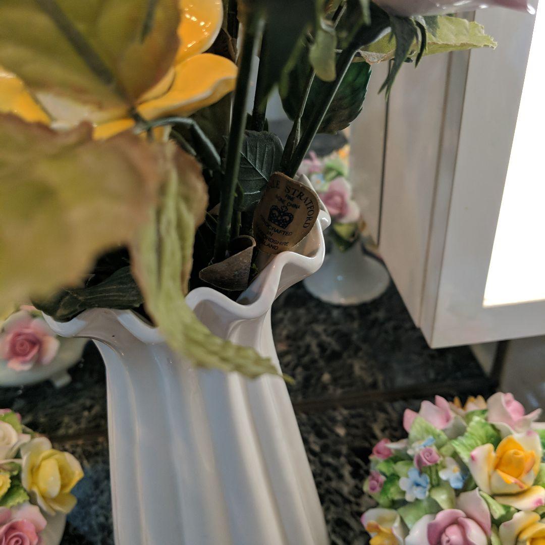 英国製陶花バラ　 STRATFORD 8本＋ロイヤルダルトン2本