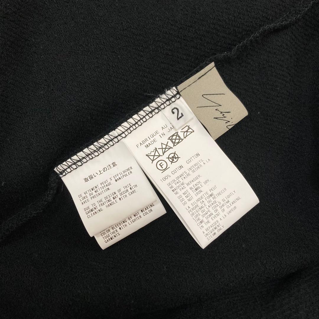 ヨウジヤマモト 23AW コットン フラシ ドレープ　ワンピース 黒2