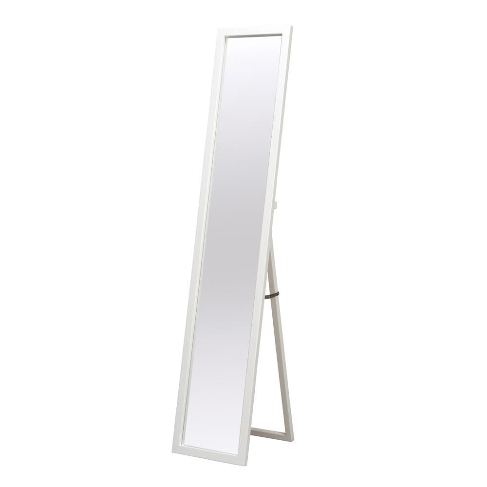 【新品・送料無料】美しい鏡面フレームルックスタンドミラー幅30 鏡 姿見 全身