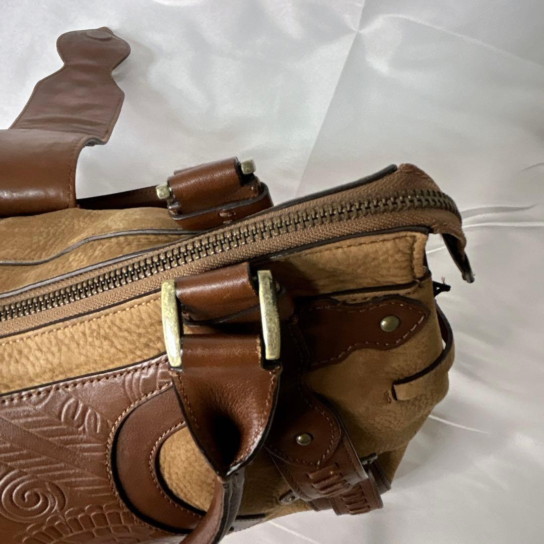 【レザー×ヌバック】COLE HAAN ボストンバッグ y2k ヴィンテージ