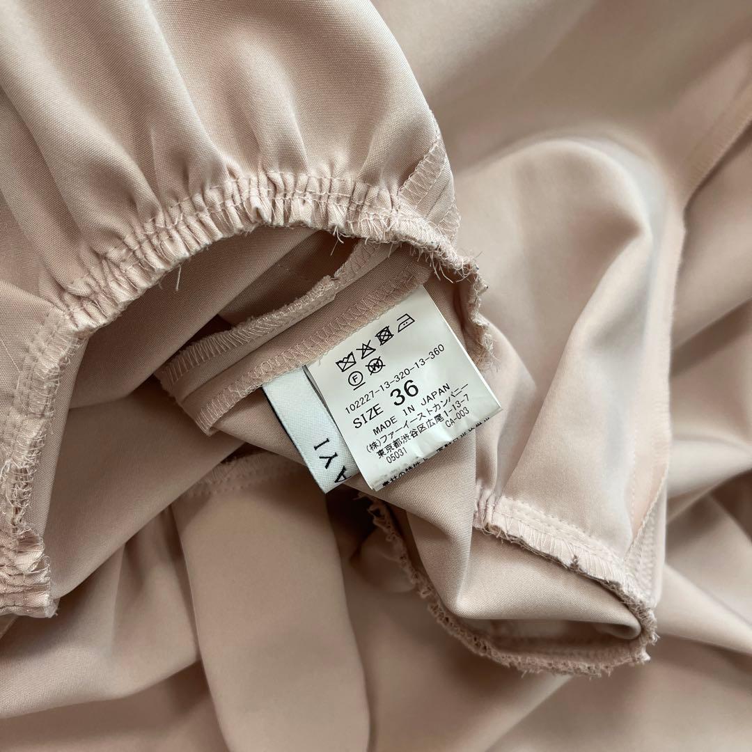 ANAYIライトダブルクロスペプラムブラウス 36 春秋