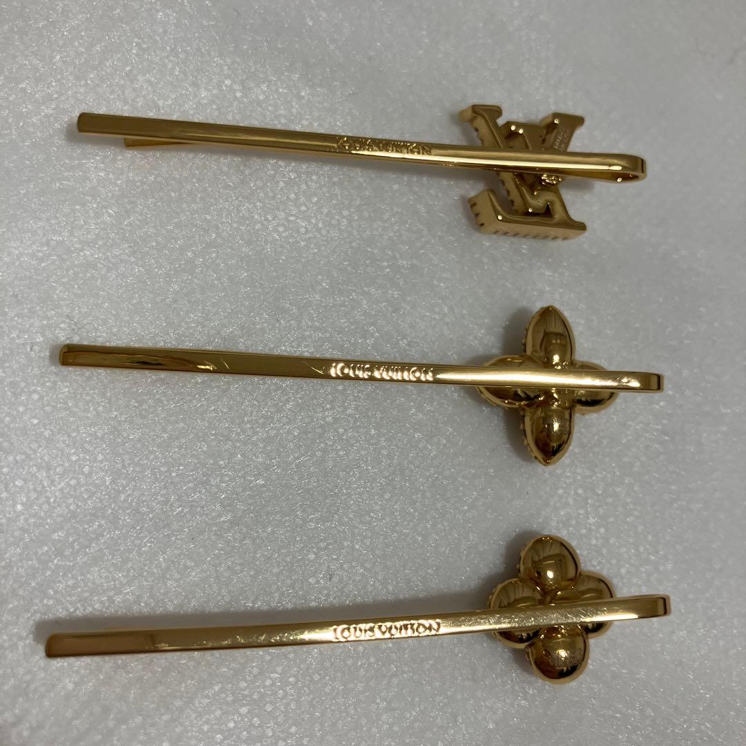 ルイ・ヴィトン 花モチーフ ヘアピン 3個セット