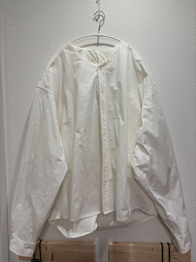 sillage リップストップ ナイロンコットンシャツ