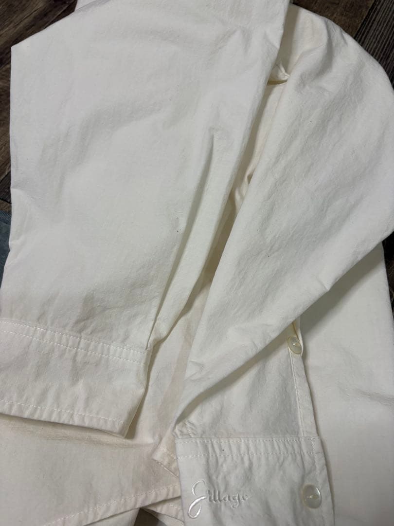 sillage リップストップ ナイロンコットンシャツ