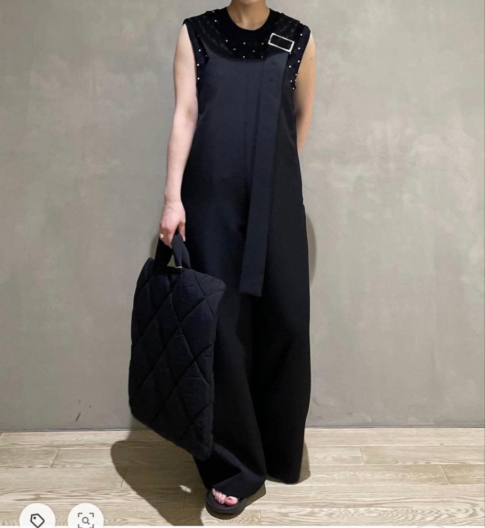 ※週末限定価格【ADAM ET ROPE】ベルテッドストラップロンパース