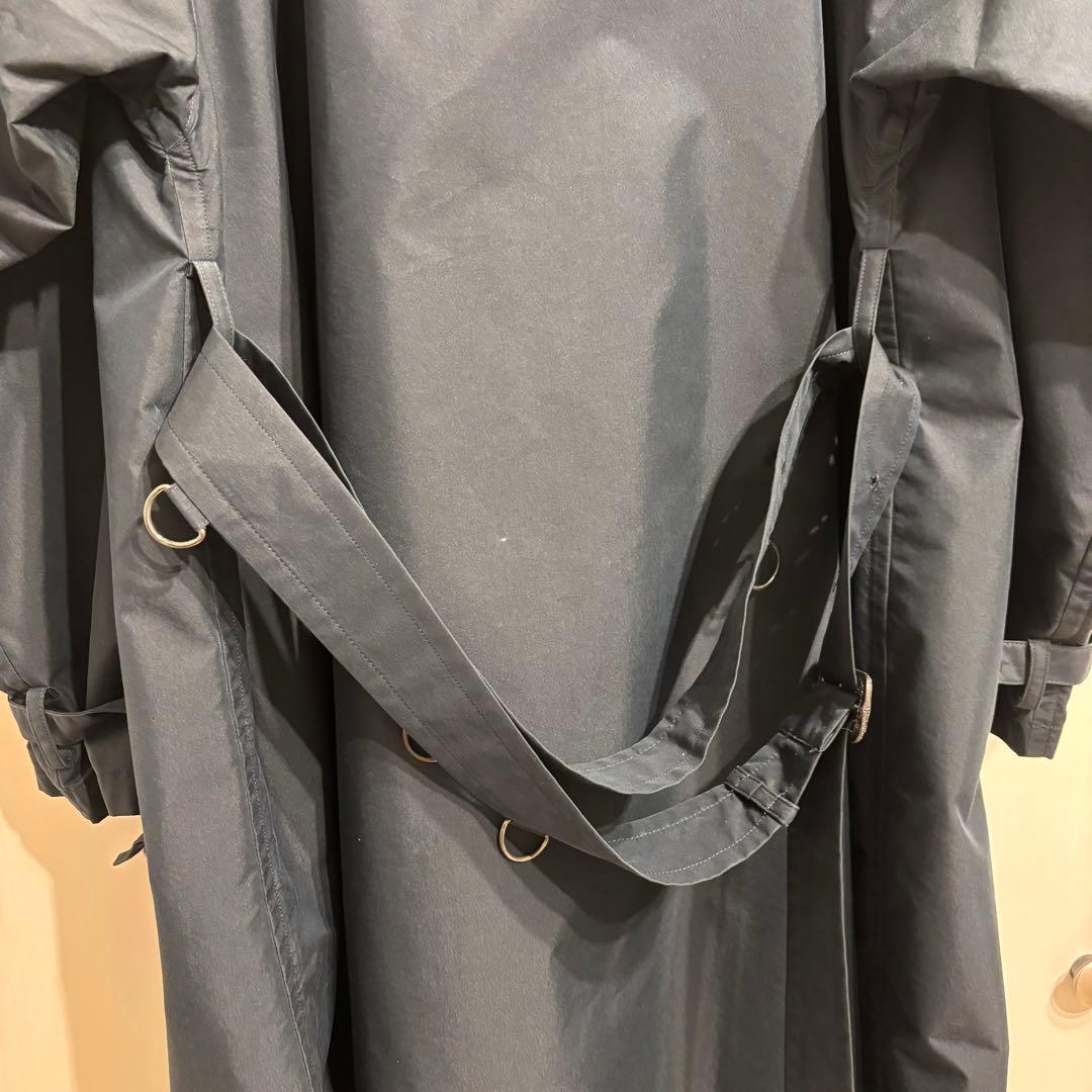 オーラリー　トレンチコート　ネイビー