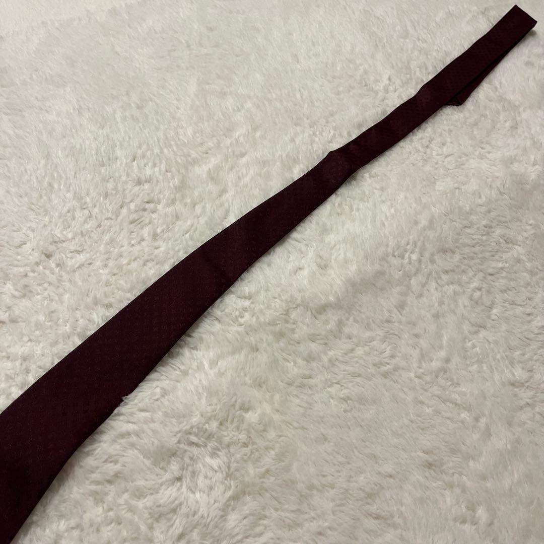 極美品！ 現行品 ルイヴィトン ネクタイ モノグラム ボルドー