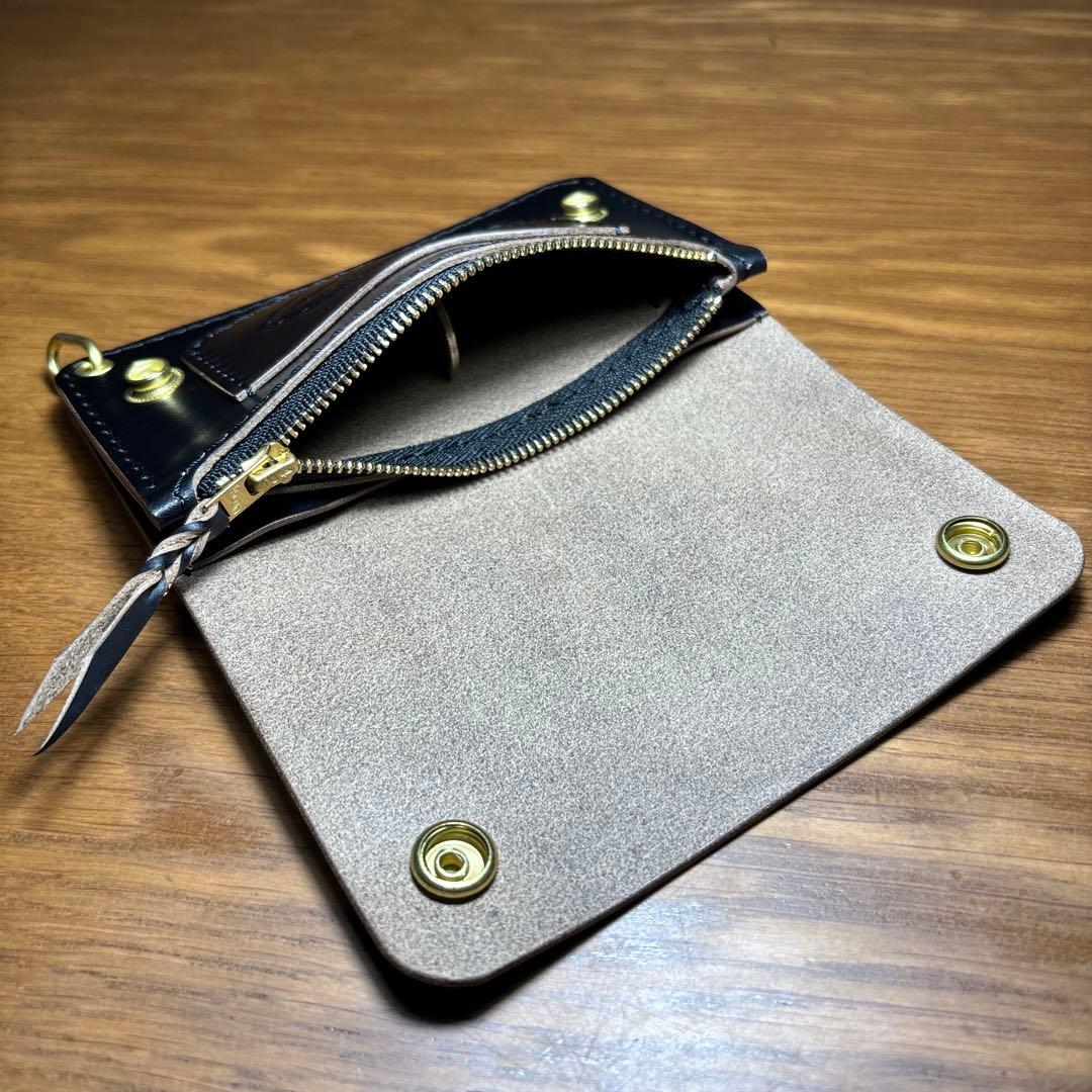トラッカーウォレット HORWEEN社 クロムエクセル　ミドル　2層タイプ