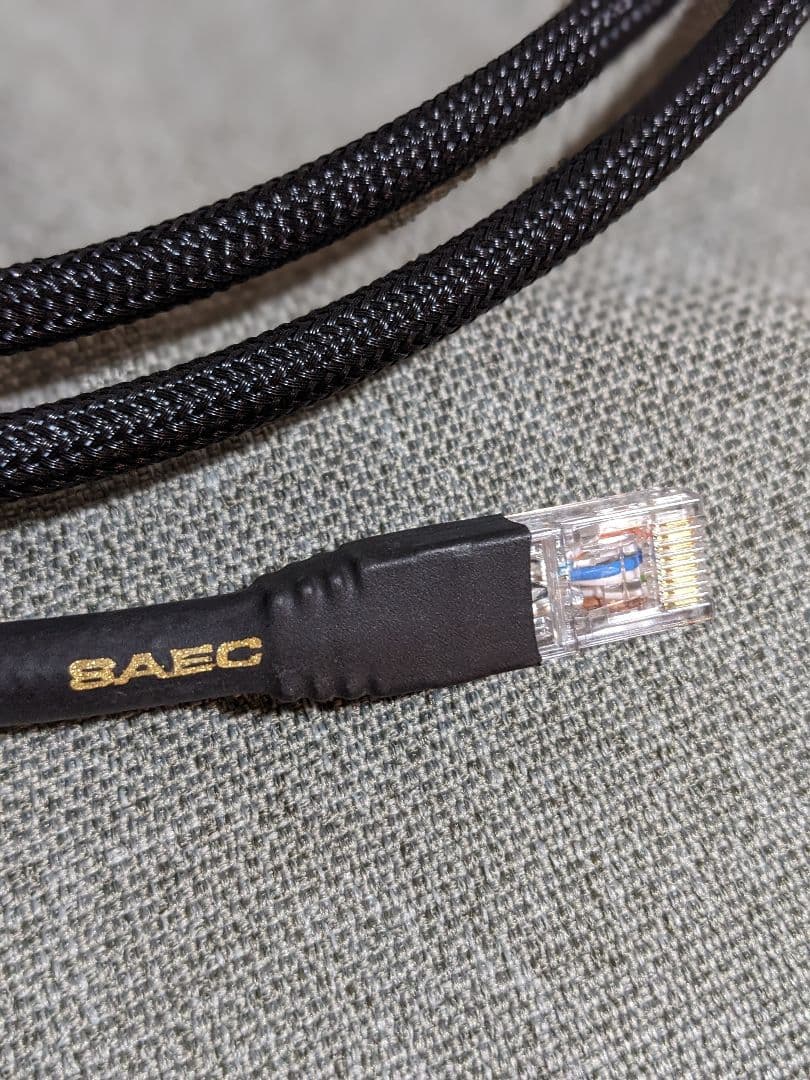 美品 SAEC サエク SLA-500 オーディオ用高品質LANケーブル1.8m
