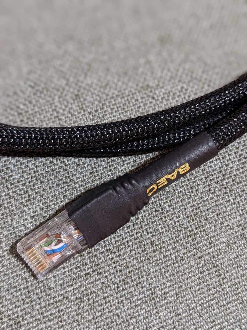 美品 SAEC サエク SLA-500 オーディオ用高品質LANケーブル1.8m