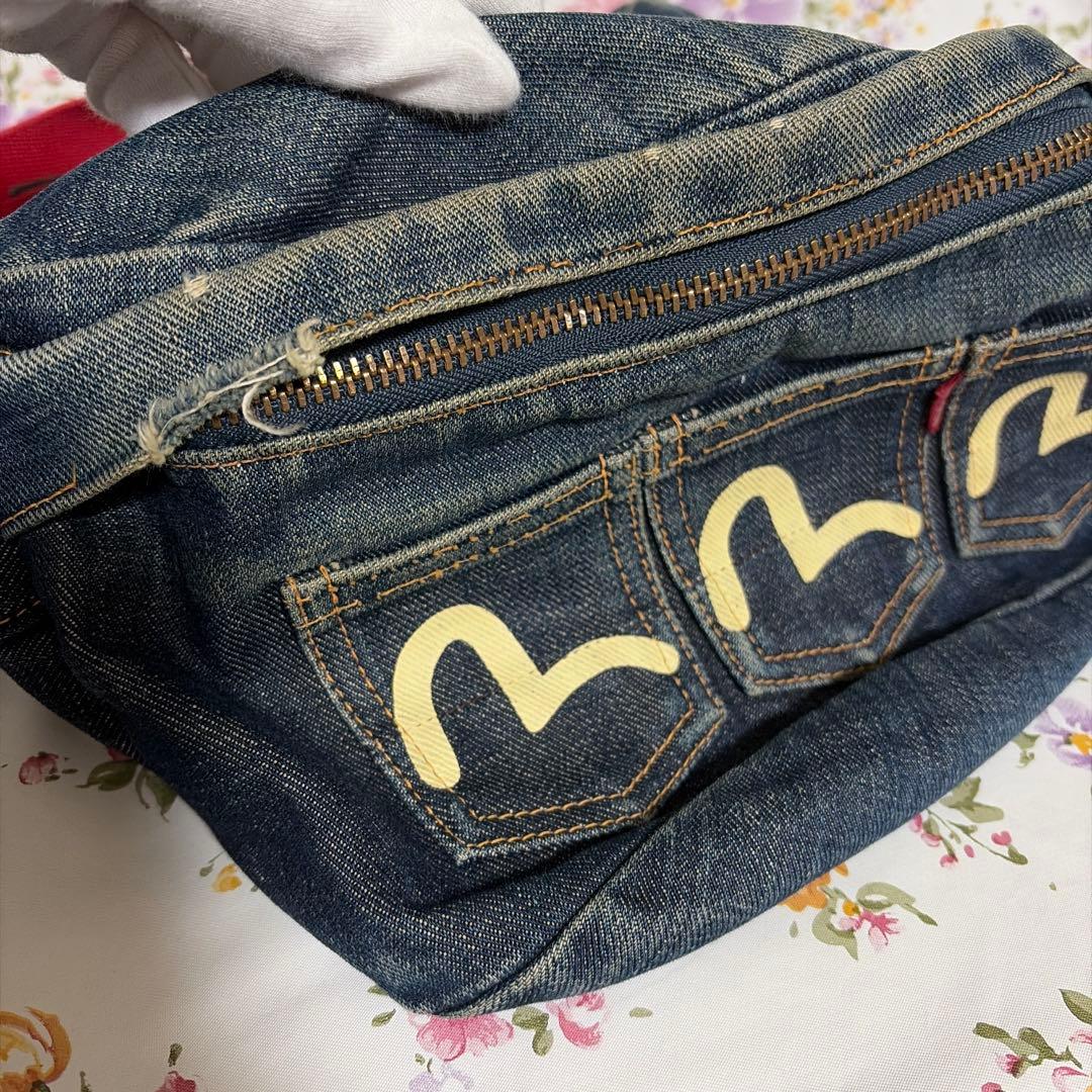 C*9様 EVISU ボディバック　希少エビスヤ赤タブ　かもめ　5ポケット　エヴ